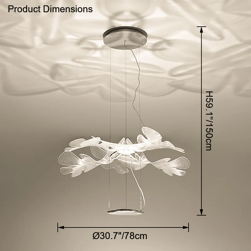 WOMO Leaf Uplight Chandelier-WM2289 - Image 27
