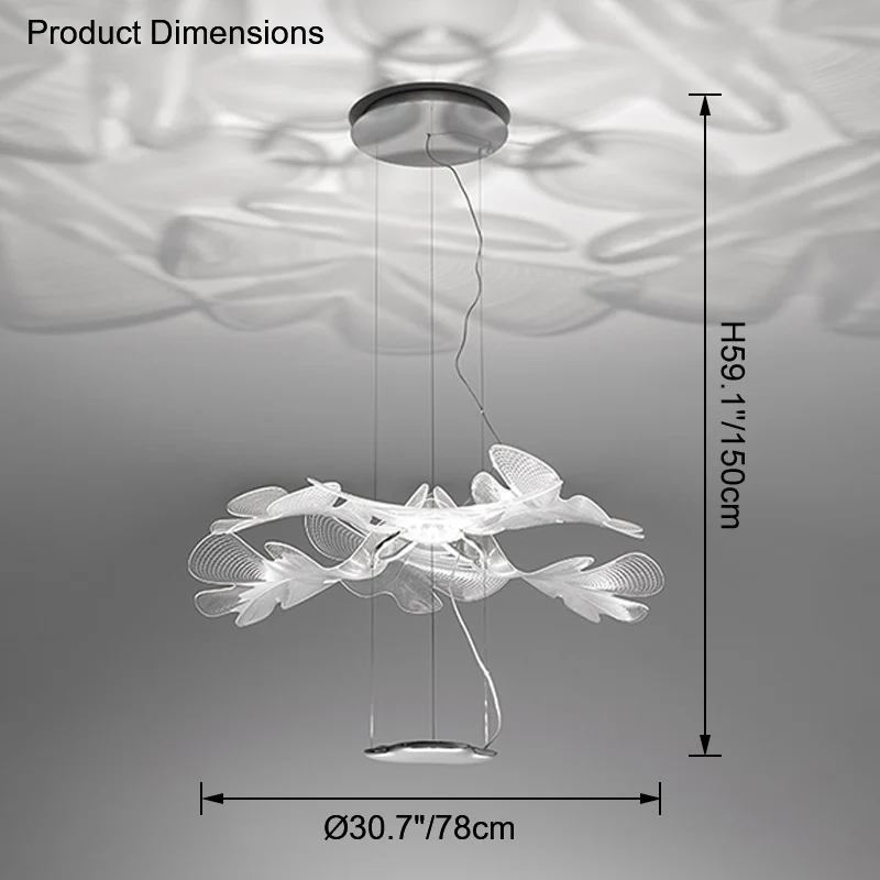 WOMO Leaf Uplight Chandelier-WM2289 - Image 31