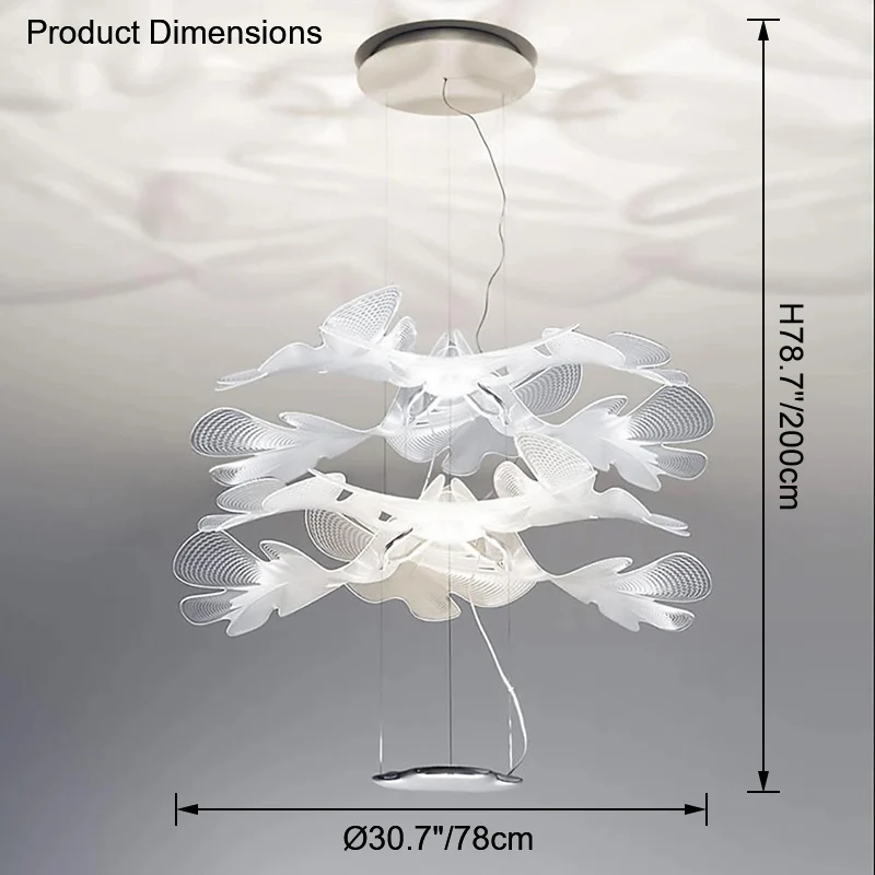 WOMO Leaf Uplight Chandelier-WM2289 - Image 33