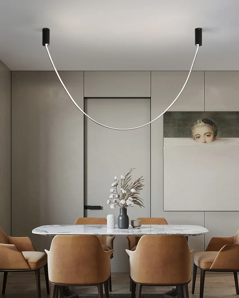 WOMO Leather Led Chandelier-WM2941 - Image 11