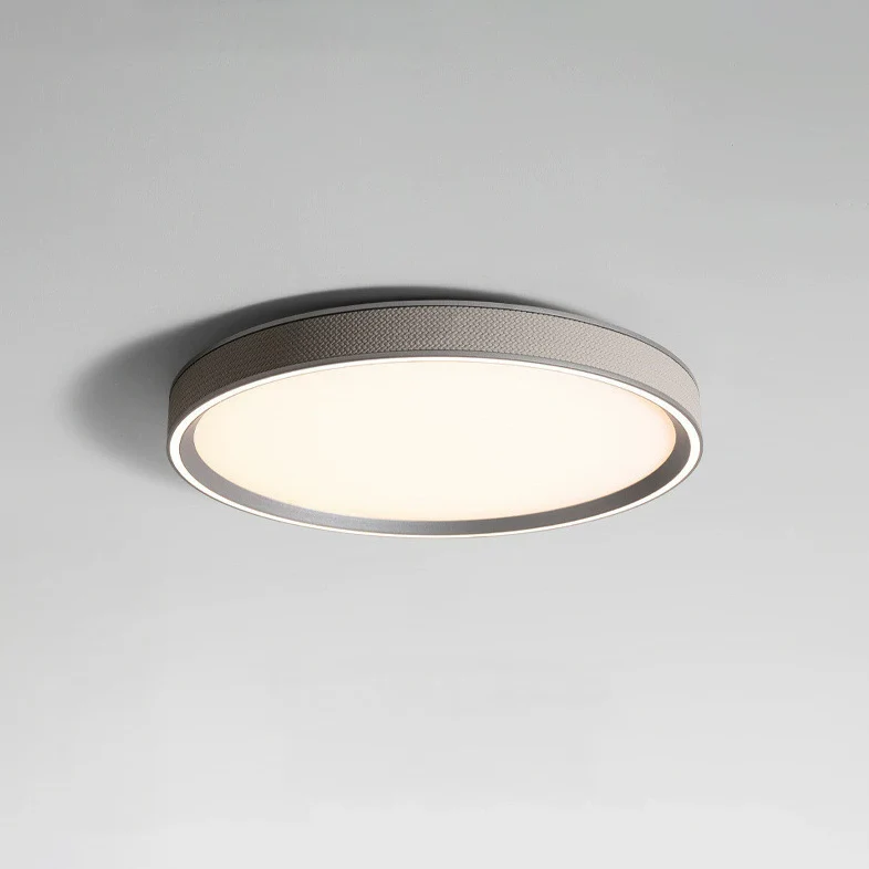 WOMO Leather Round Flat Ceiling Light-WM1225 - Image 7
