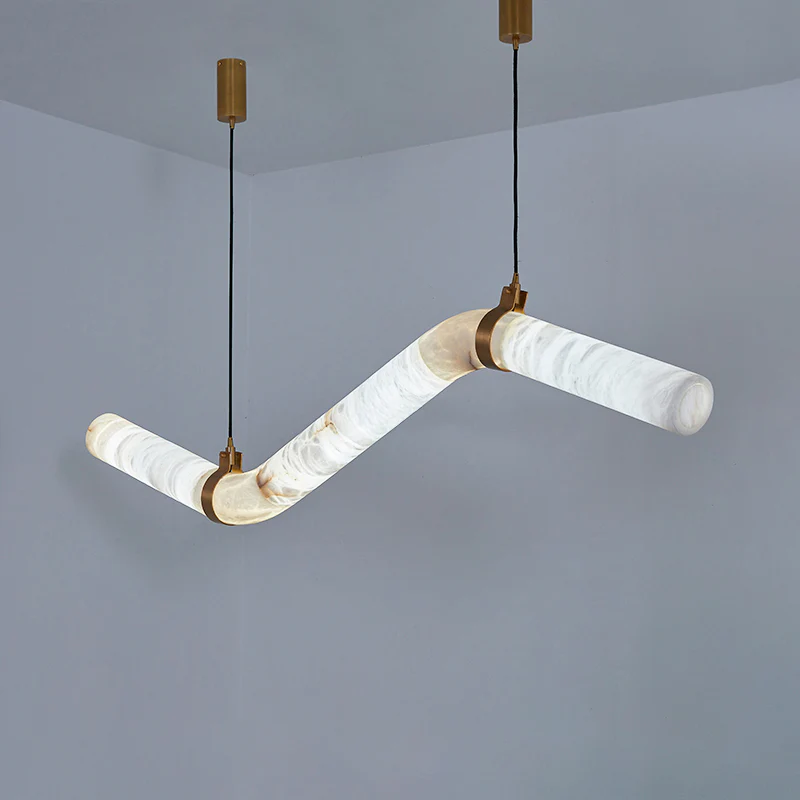 WOMO Liberty Curved Alabaster Pendant Light-WM2890 - Image 6
