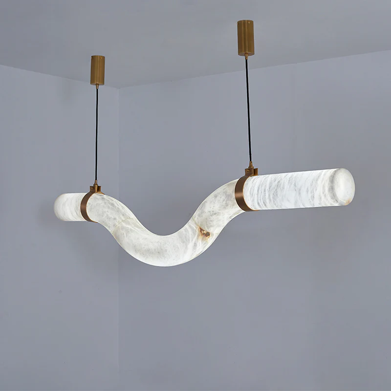 WOMO Liberty Curved Alabaster Pendant Light-WM2891 - Image 12