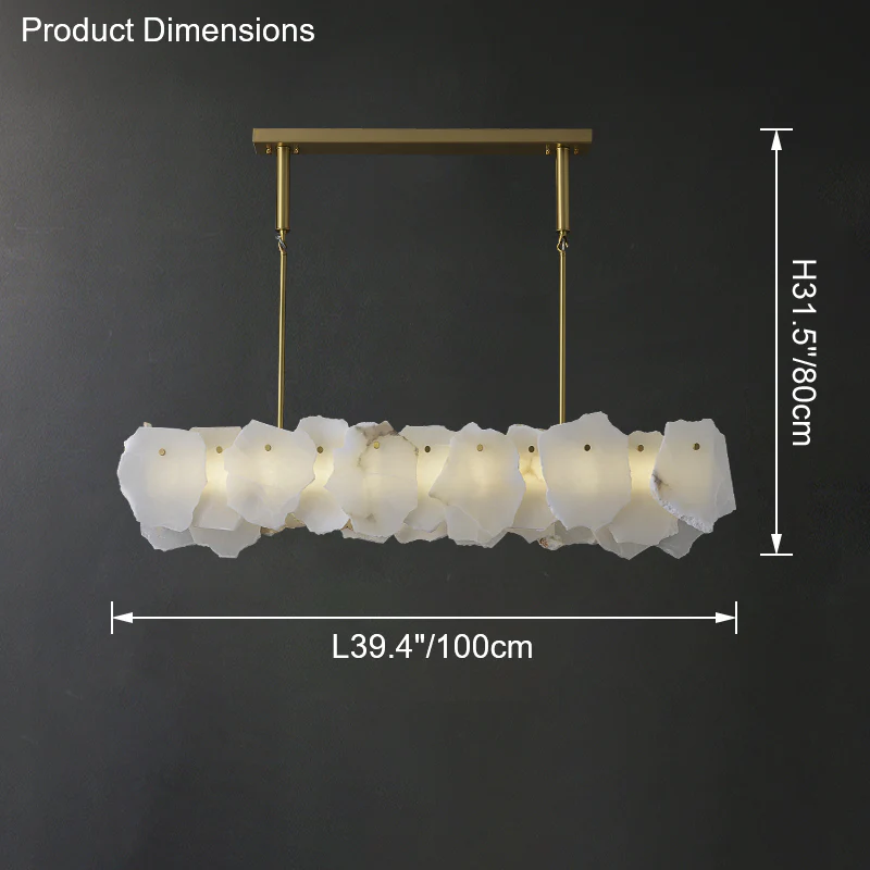 WOMO Linear Alabaster Chandelier-WM2392b - Image 7