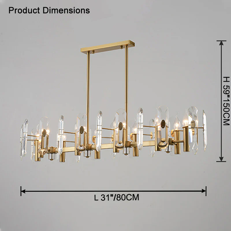 WOMO Linear Crystal Chandelier-WM2459 - Image 13