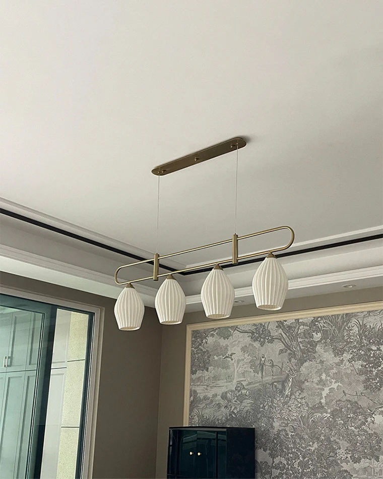 WOMO Ceramic Bud Linear Chandelier-WM2121b - Image 10