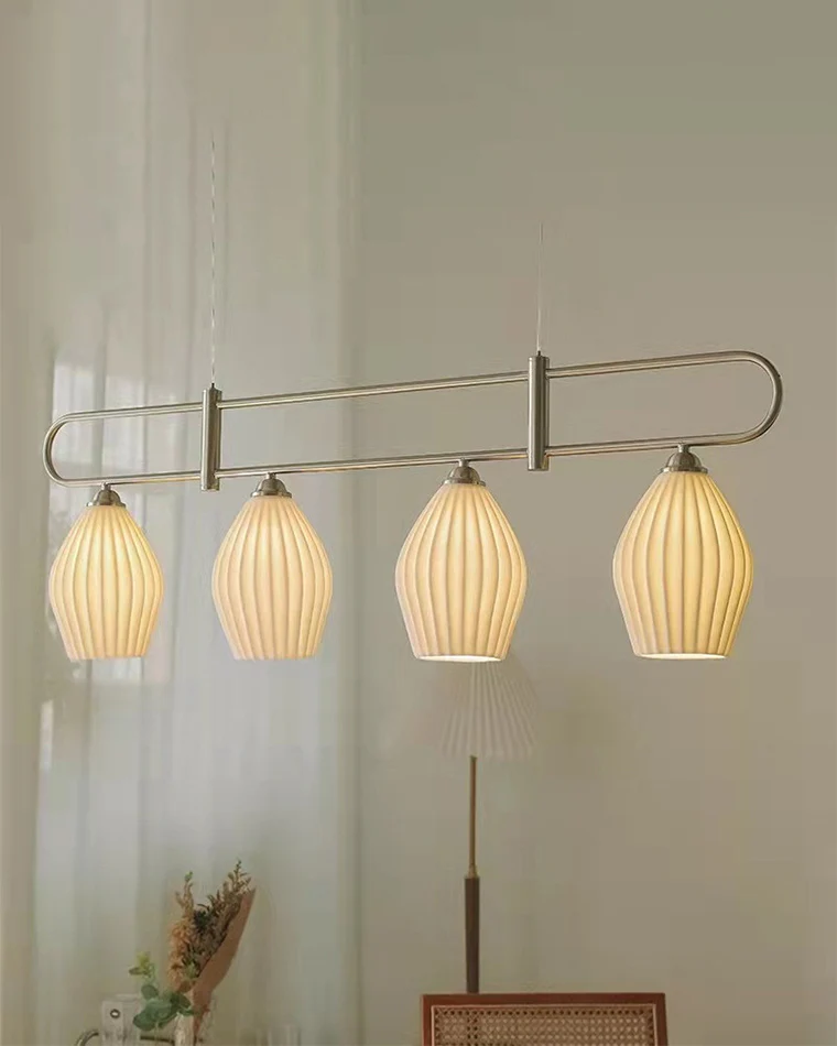WOMO Ceramic Bud Linear Chandelier-WM2121b - Image 12