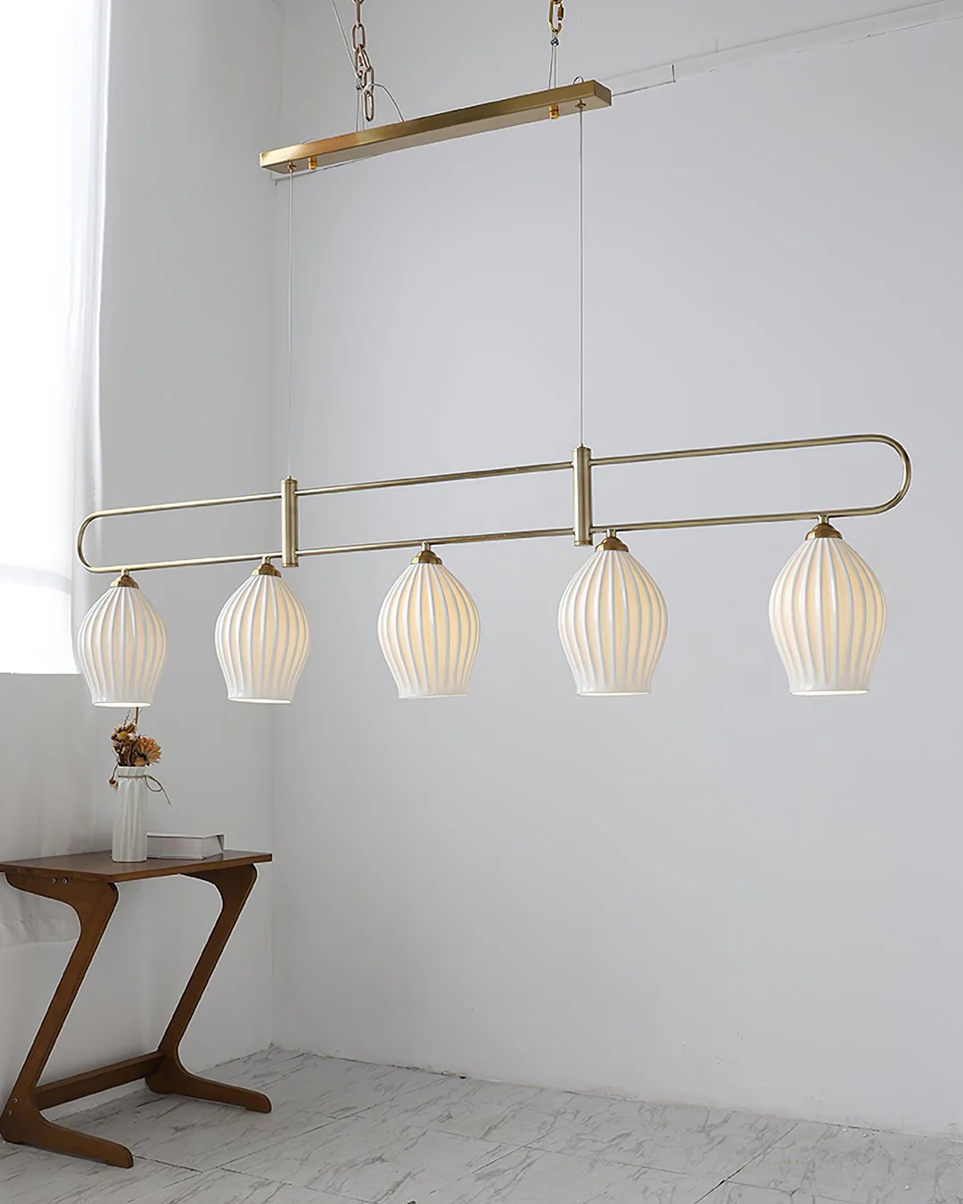 WOMO Ceramic Bud Linear Chandelier-WM2121b - Image 14