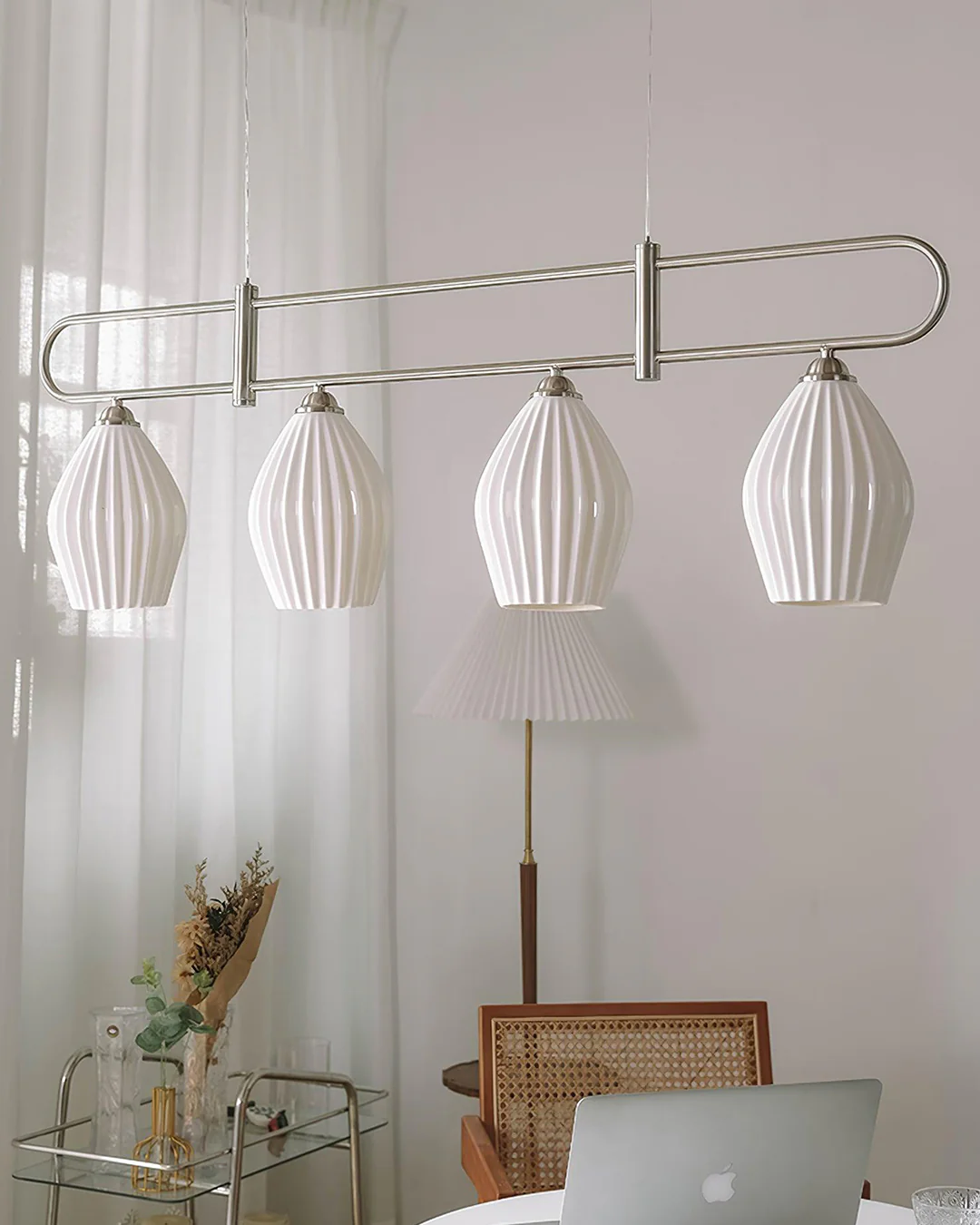 WOMO Ceramic Bud Linear Chandelier-WM2121b - Image 15