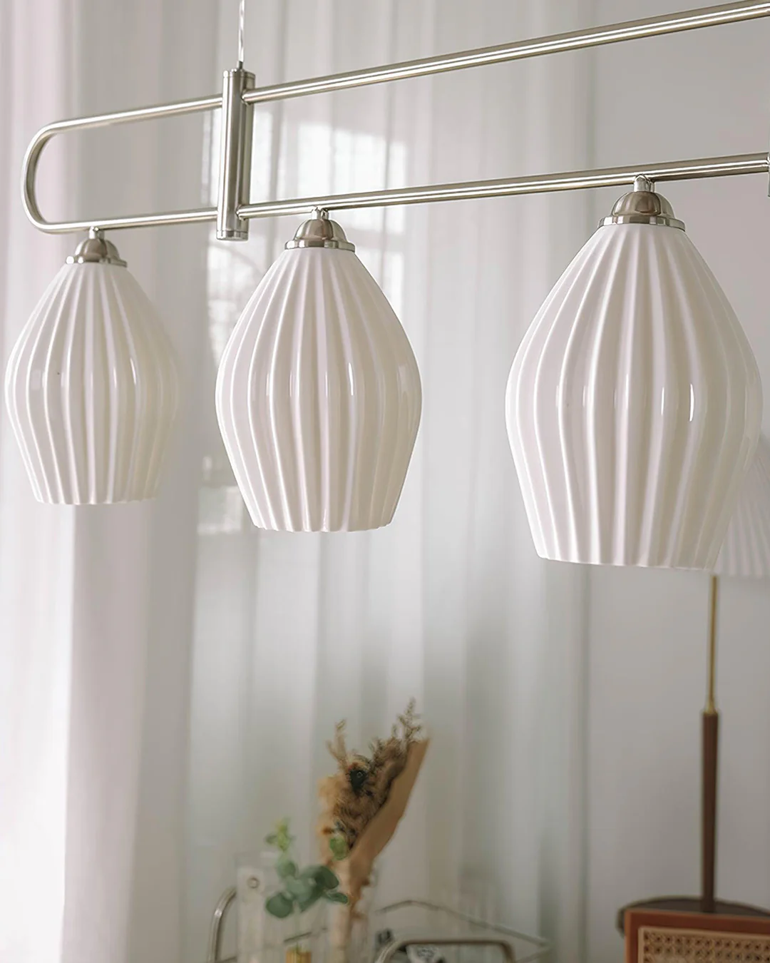 WOMO Ceramic Bud Linear Chandelier-WM2121b - Image 20