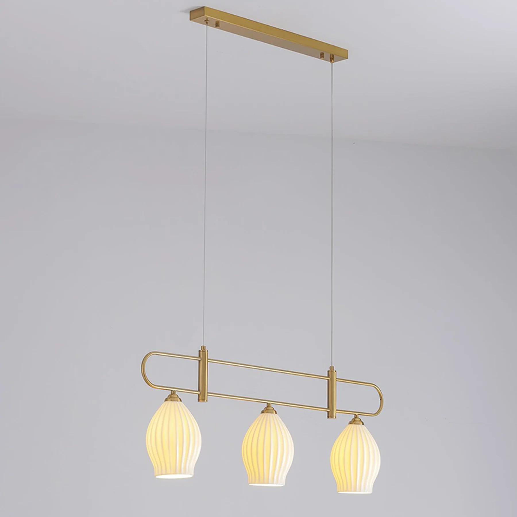 WOMO Ceramic Bud Linear Chandelier-WM2121b - Image 30