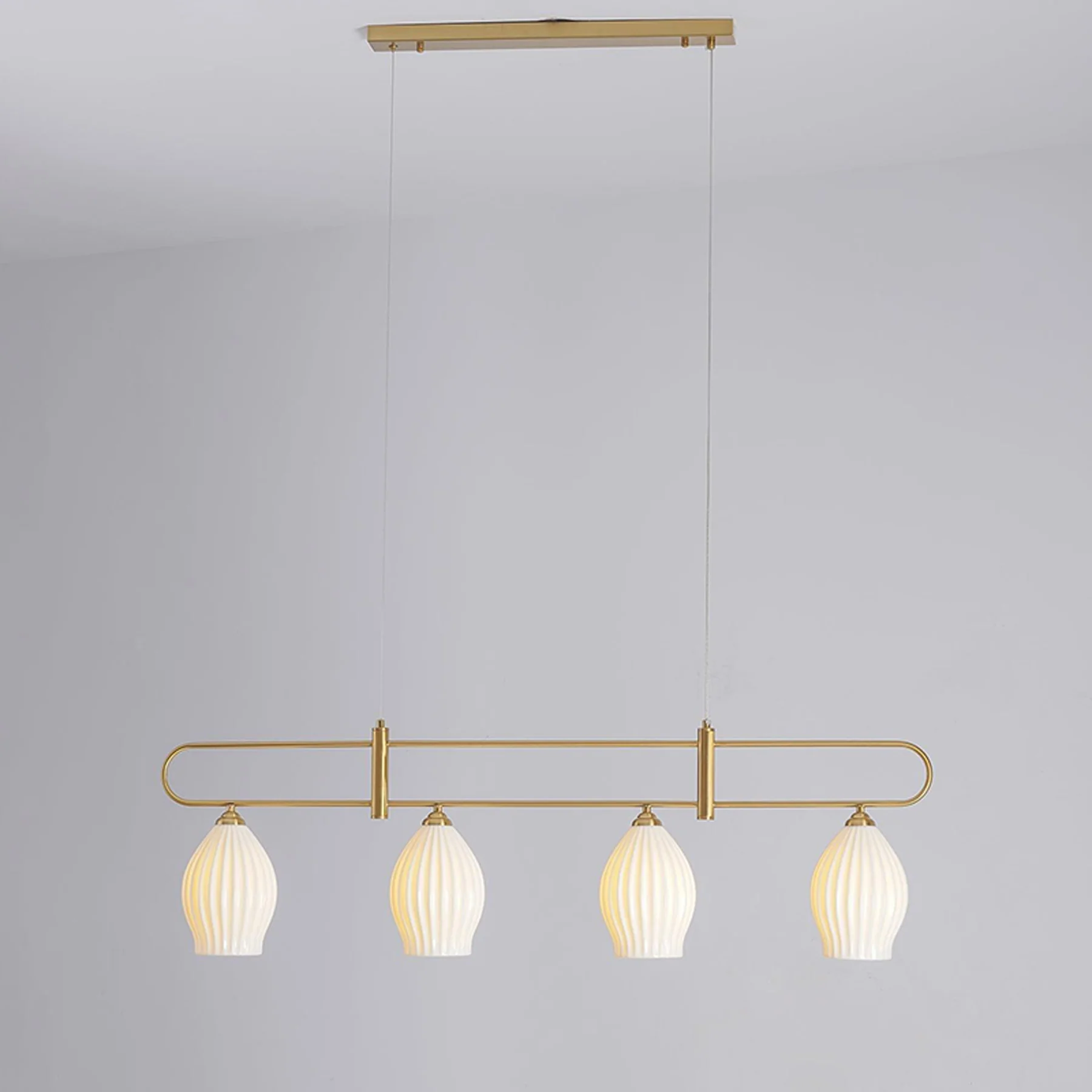 WOMO Ceramic Bud Linear Chandelier-WM2121b - Image 33