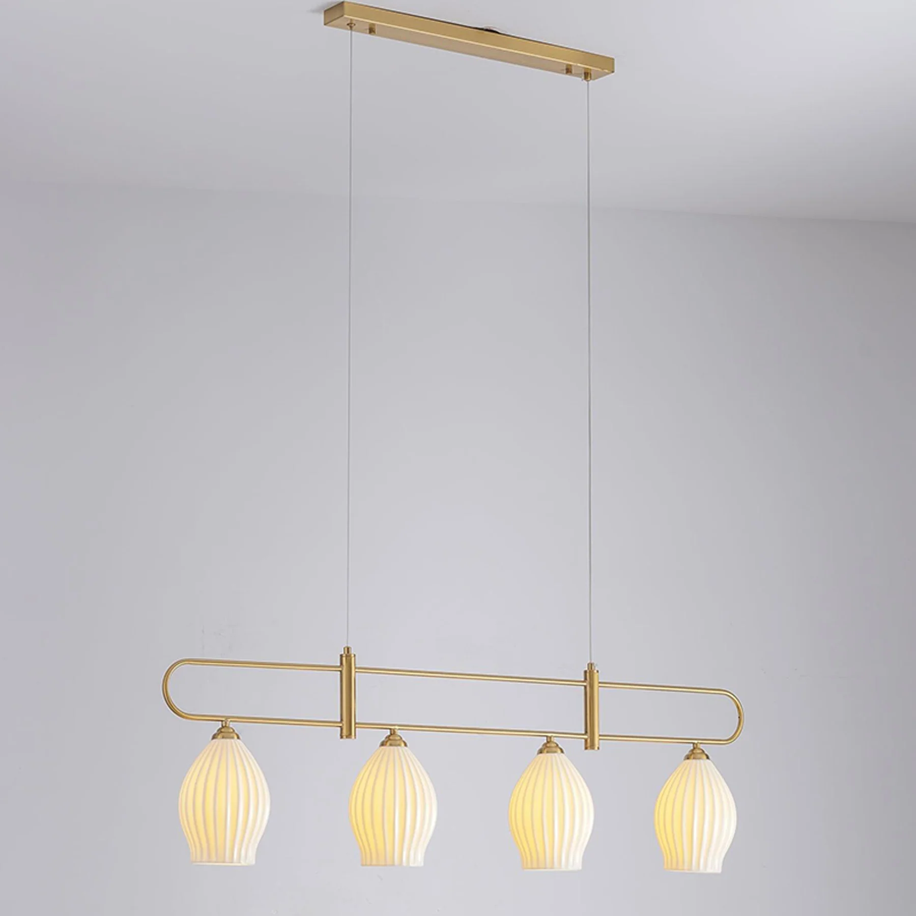 WOMO Ceramic Bud Linear Chandelier-WM2121b - Image 34