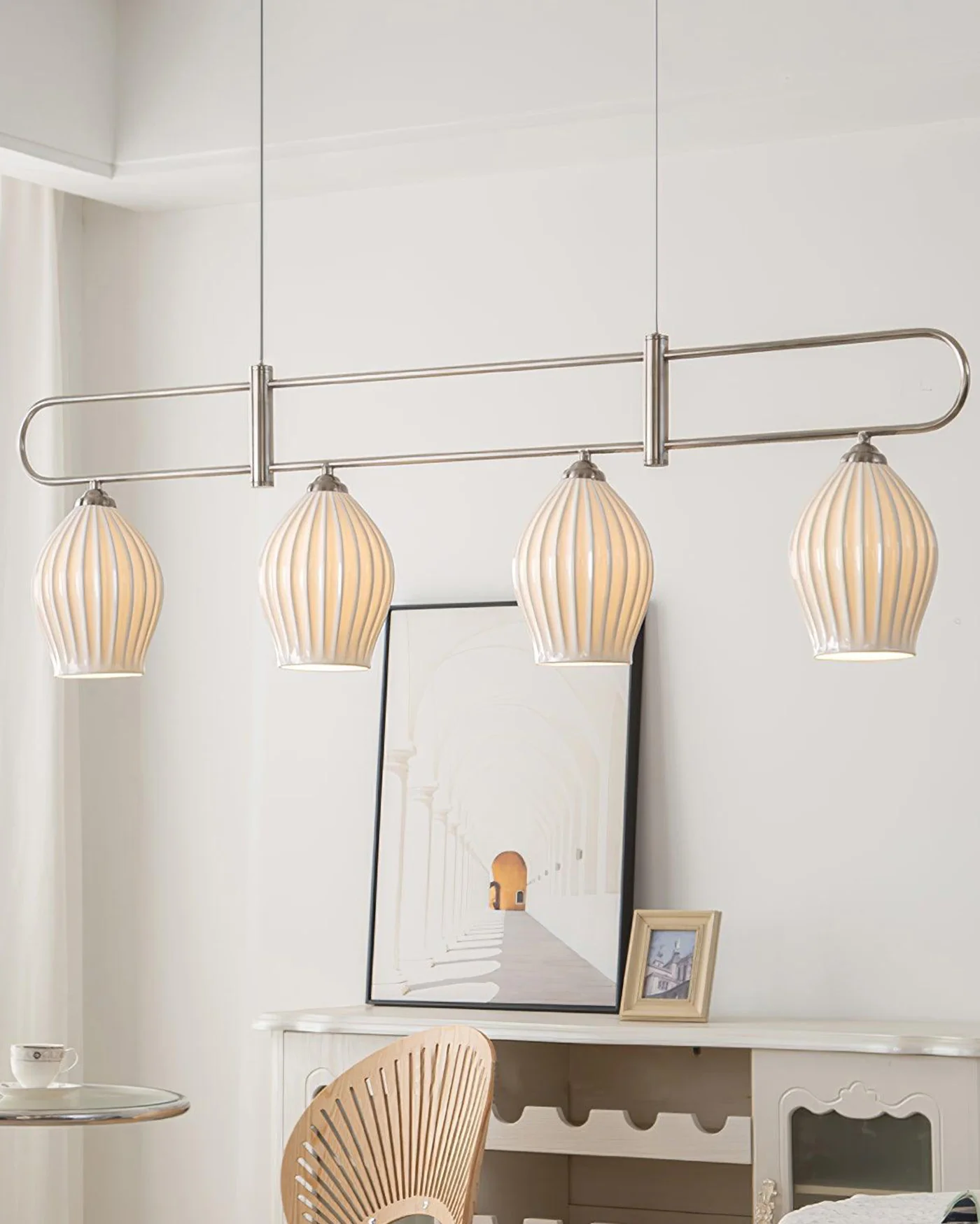 WOMO Ceramic Bud Linear Chandelier-WM2121b - Image 6