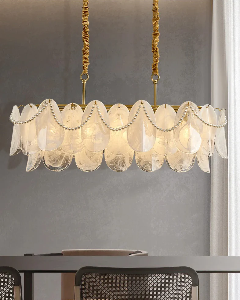 WOMO French Linear Glass Chandelier-WM2366 - Image 3