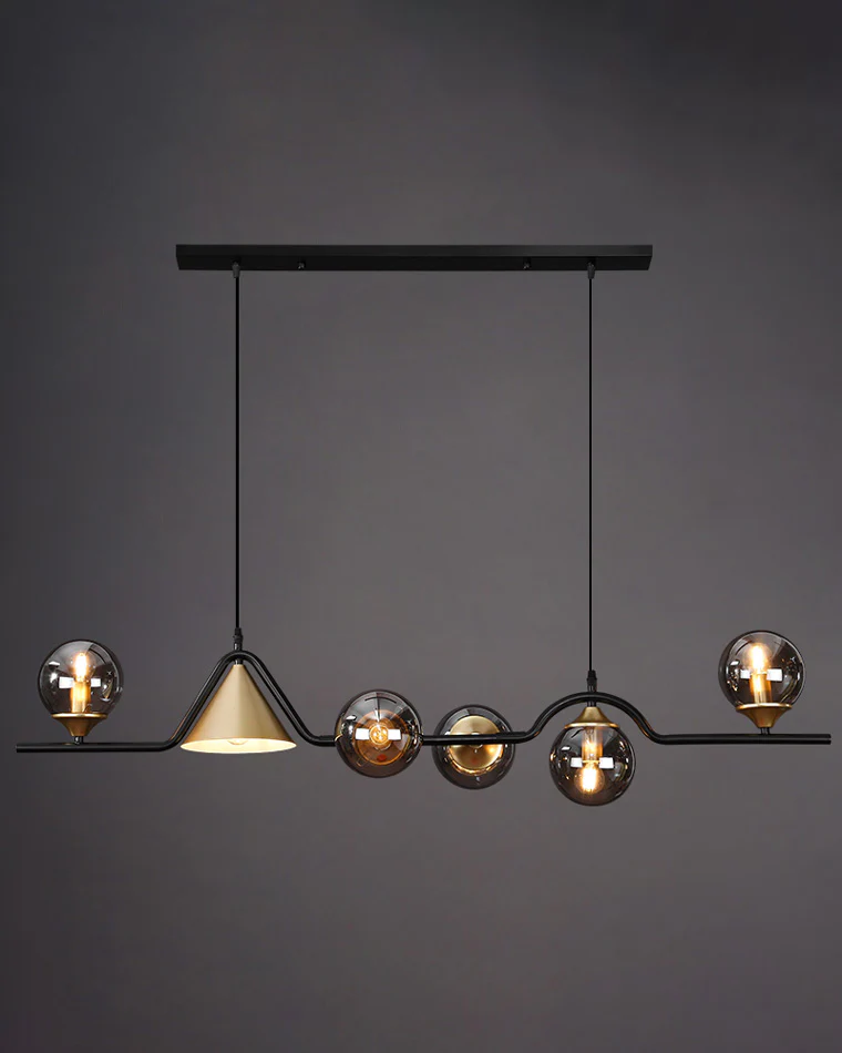 WOMO Linear Glass Globe Chandelier-WM2257 - Image 10