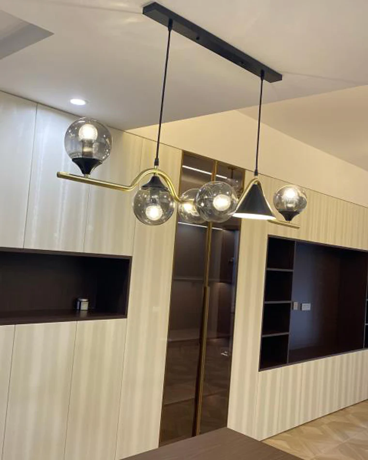 WOMO Linear Glass Globe Chandelier-WM2257 - Image 16