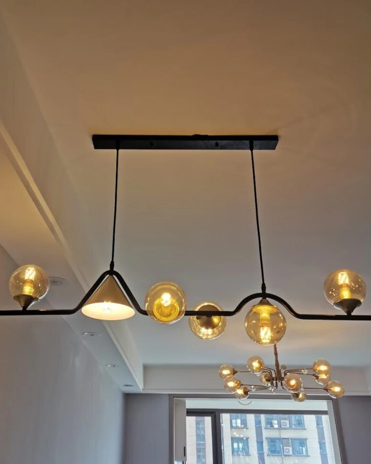 WOMO Linear Glass Globe Chandelier-WM2257 - Image 29