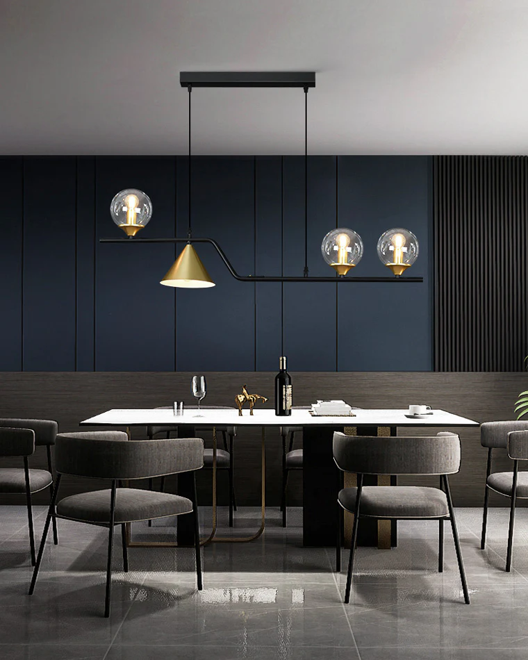 WOMO Linear Glass Globe Chandelier-WM2257 - Image 3