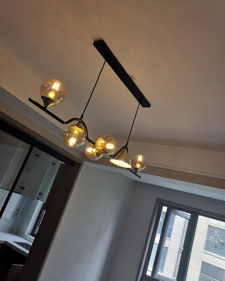 WOMO Linear Glass Globe Chandelier-WM2257 - Image 34