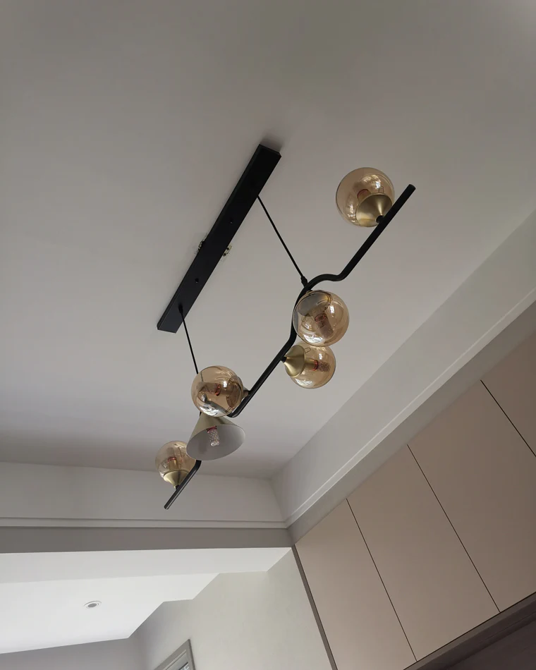 WOMO Linear Glass Globe Chandelier-WM2257 - Image 37