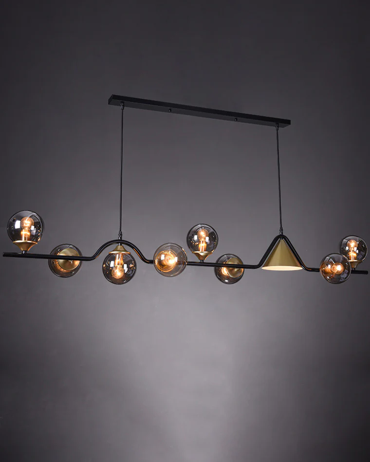 WOMO Linear Glass Globe Chandelier-WM2257 - Image 4