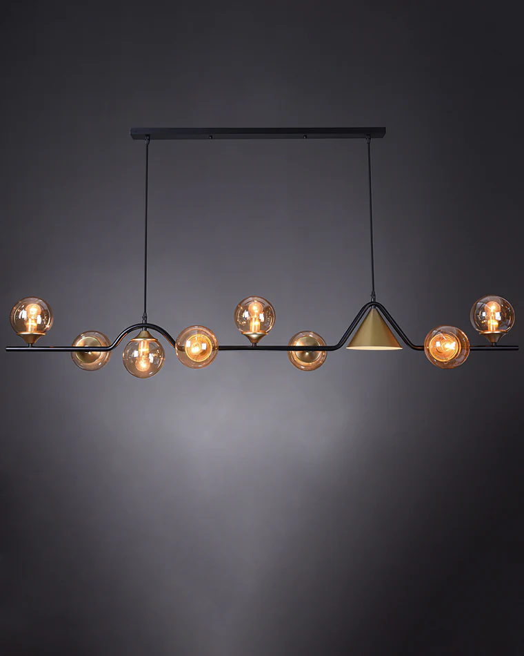 WOMO Linear Glass Globe Chandelier-WM2257 - Image 48