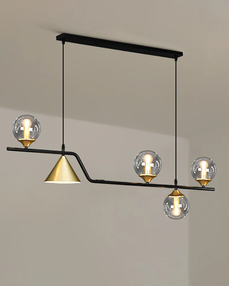 WOMO Linear Glass Globe Chandelier-WM2257 - Image 5
