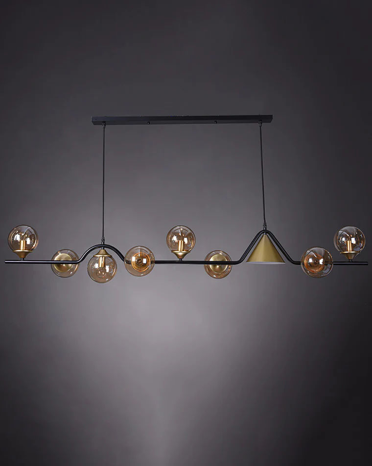 WOMO Linear Glass Globe Chandelier-WM2257 - Image 52