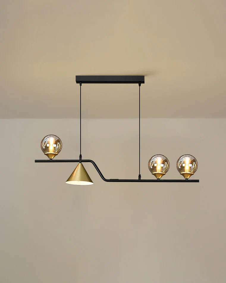 WOMO Linear Glass Globe Chandelier-WM2257 - Image 53