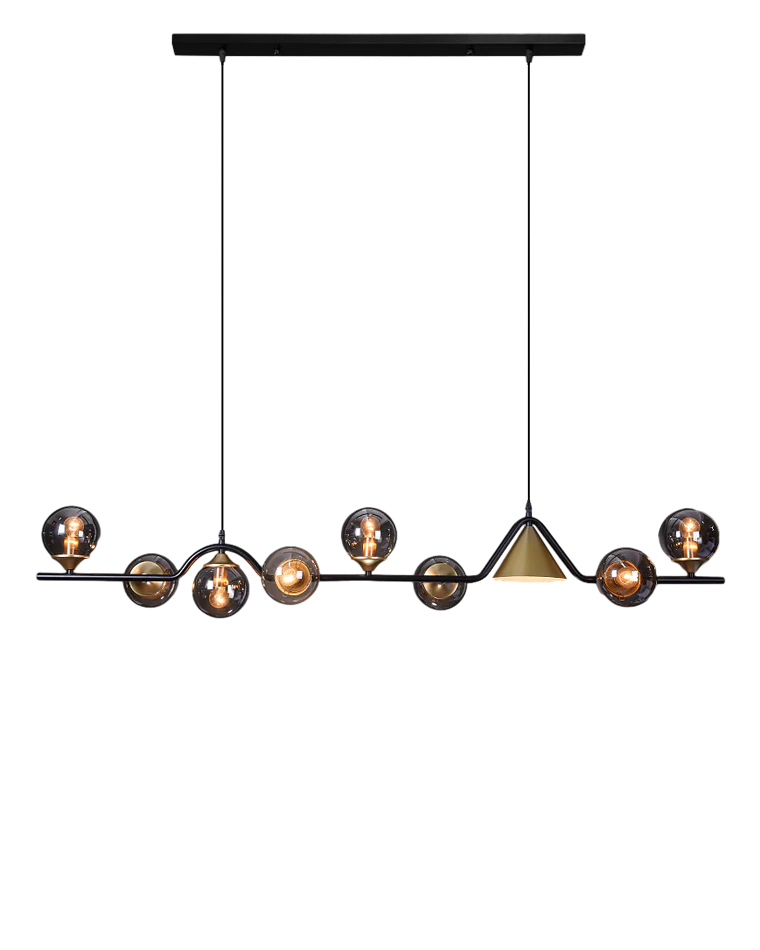 WOMO Linear Glass Globe Chandelier-WM2257 - Image 54