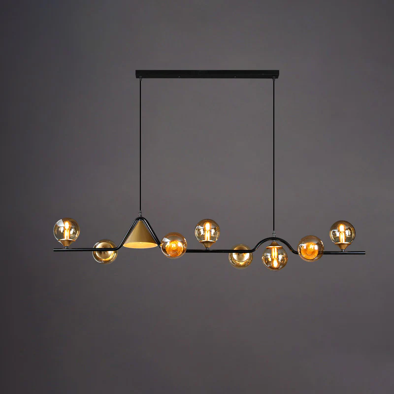 WOMO Linear Glass Globe Chandelier-WM2257 - Image 55