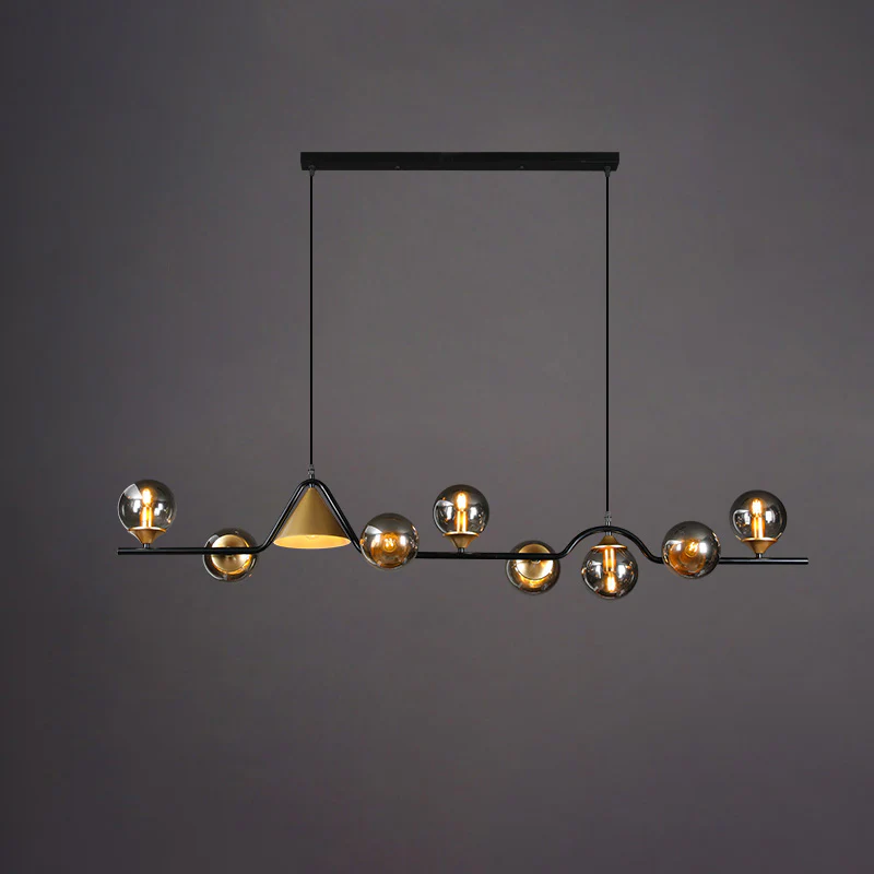 WOMO Linear Glass Globe Chandelier-WM2257 - Image 56