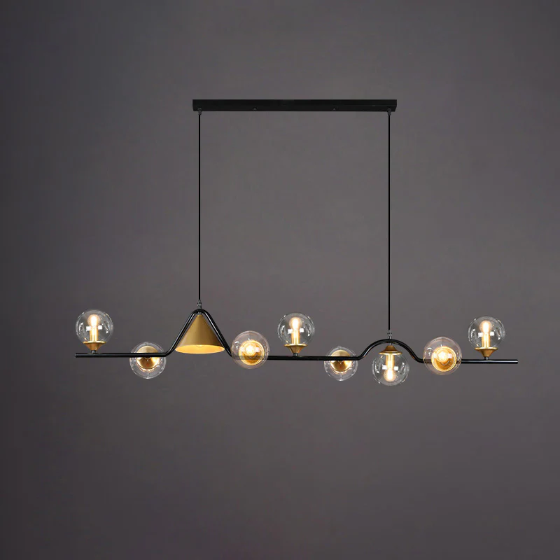 WOMO Linear Glass Globe Chandelier-WM2257 - Image 57