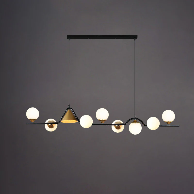 WOMO Linear Glass Globe Chandelier-WM2257 - Image 58