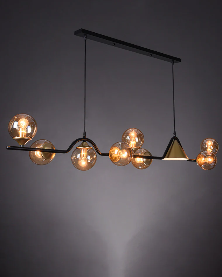 WOMO Linear Glass Globe Chandelier-WM2257 - Image 6
