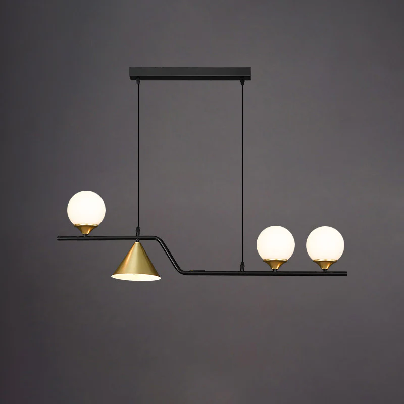 WOMO Linear Glass Globe Chandelier-WM2257 - Image 62