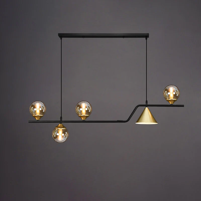 WOMO Linear Glass Globe Chandelier-WM2257 - Image 63