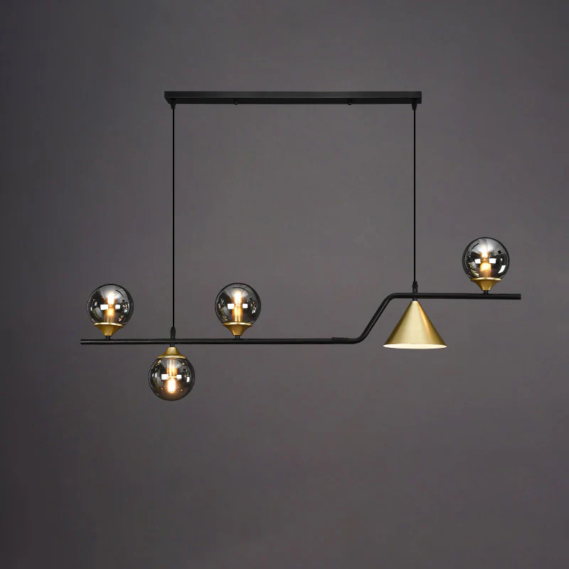 WOMO Linear Glass Globe Chandelier-WM2257 - Image 64