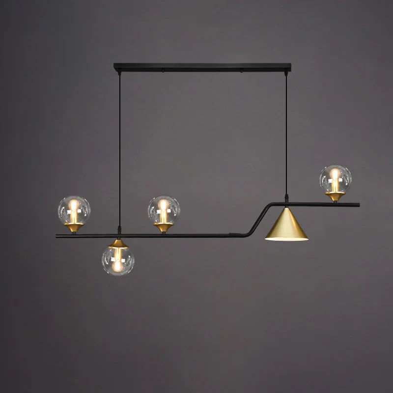 WOMO Linear Glass Globe Chandelier-WM2257 - Image 65