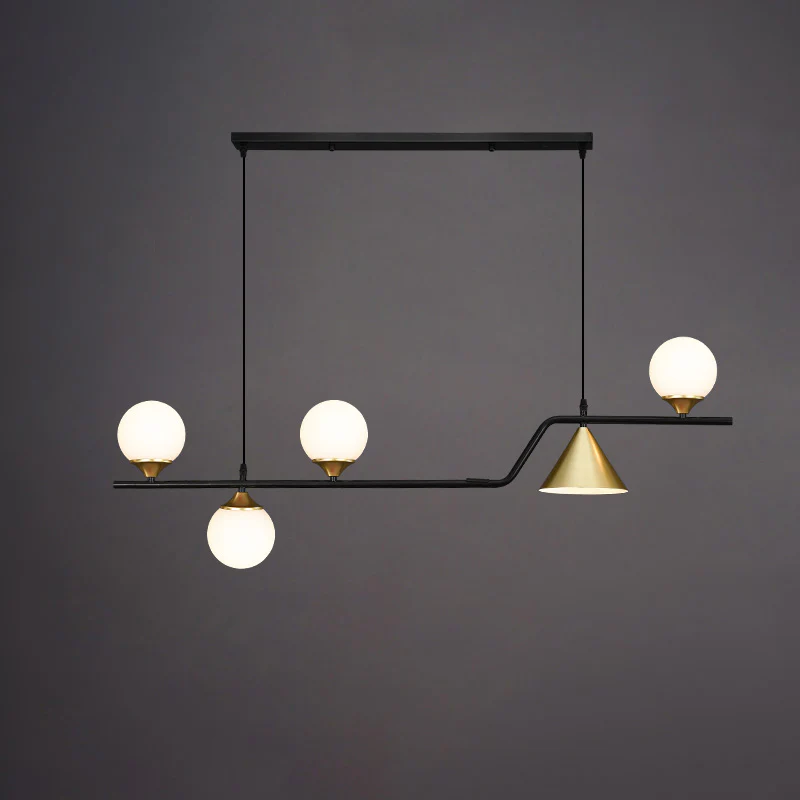 WOMO Linear Glass Globe Chandelier-WM2257 - Image 66