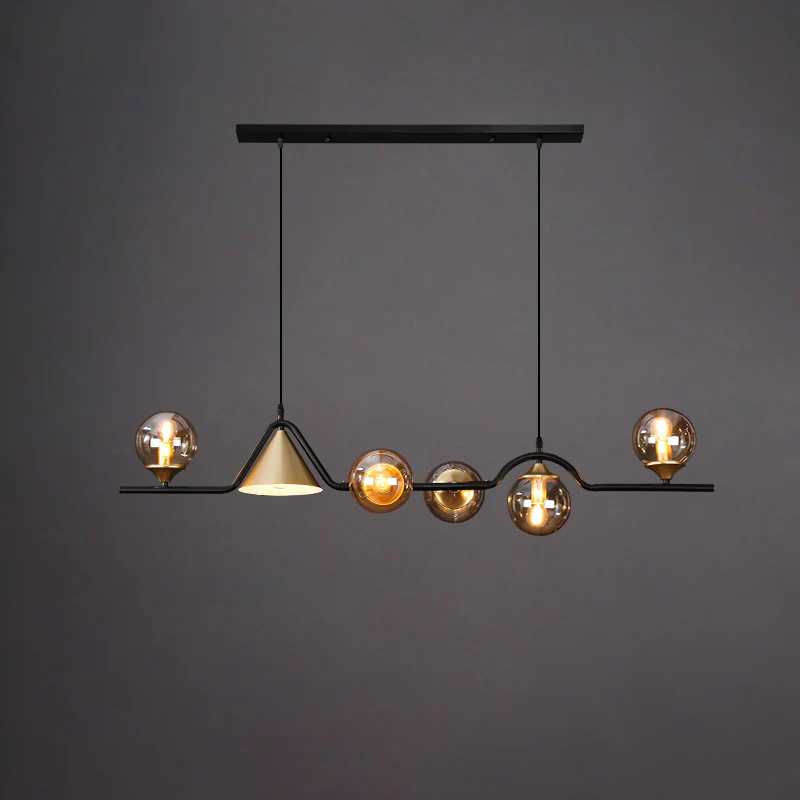 WOMO Linear Glass Globe Chandelier-WM2257 - Image 67
