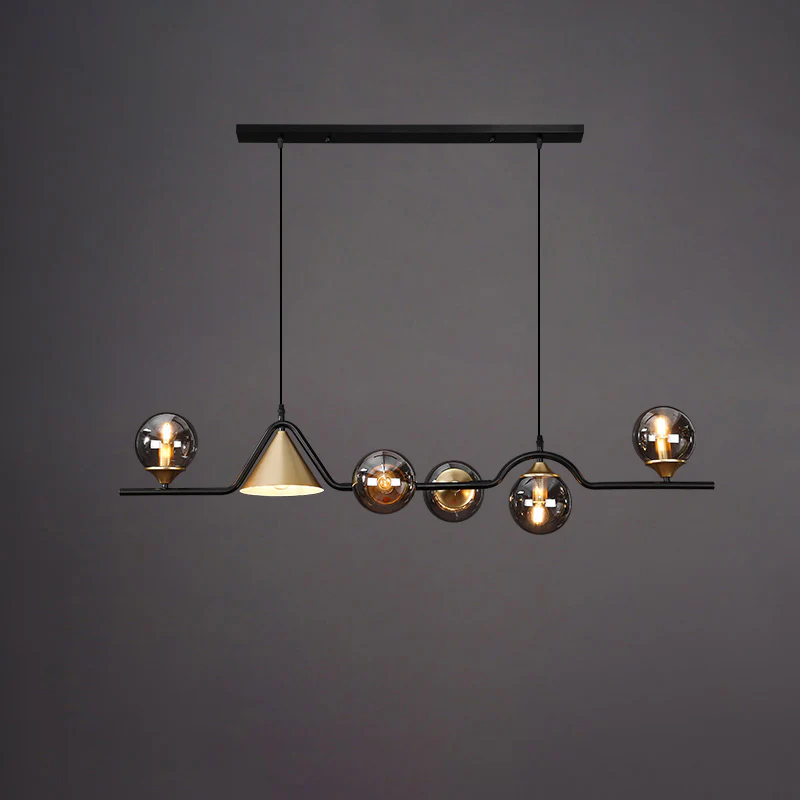 WOMO Linear Glass Globe Chandelier-WM2257 - Image 68