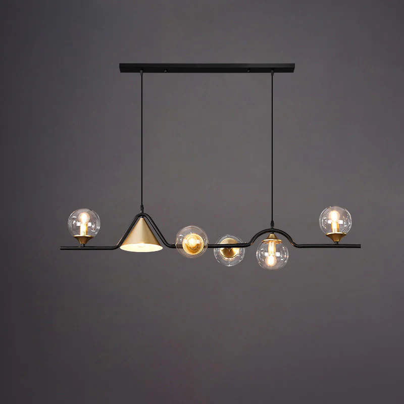 WOMO Linear Glass Globe Chandelier-WM2257 - Image 69