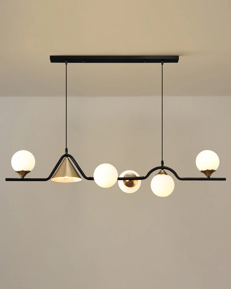 WOMO Linear Glass Globe Chandelier-WM2257 - Image 7