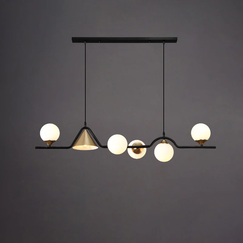 WOMO Linear Glass Globe Chandelier-WM2257 - Image 70