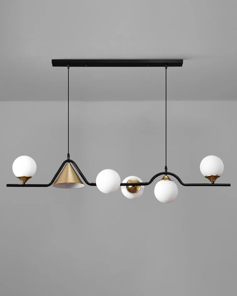 WOMO Linear Glass Globe Chandelier-WM2257 - Image 8