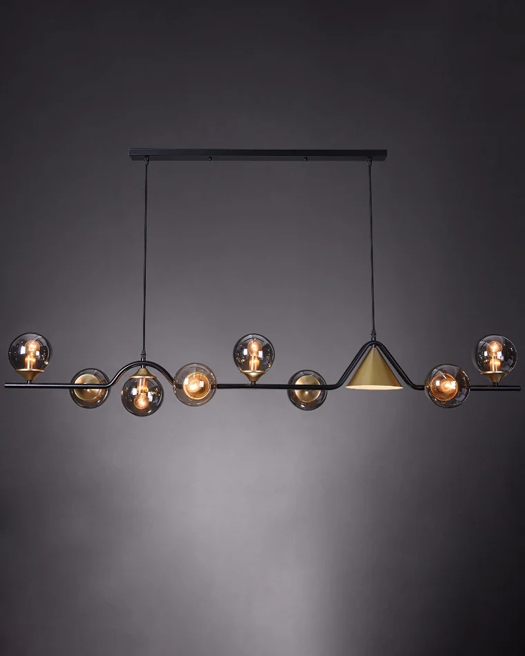 WOMO Linear Glass Globe Chandelier-WM2257 - Image 9