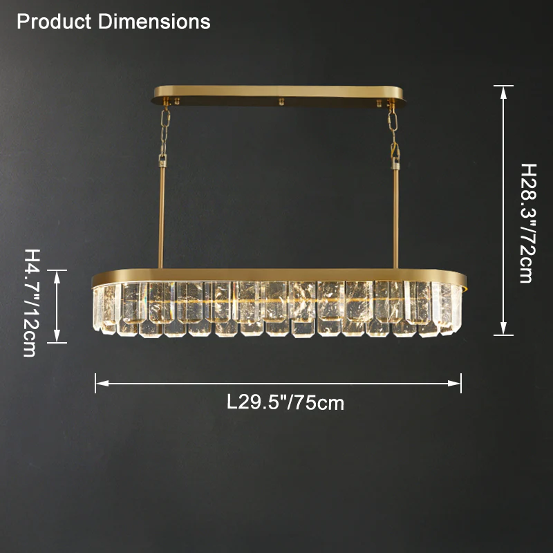 WOMO Linear Crystal Chandelier-WM2540 - Image 11