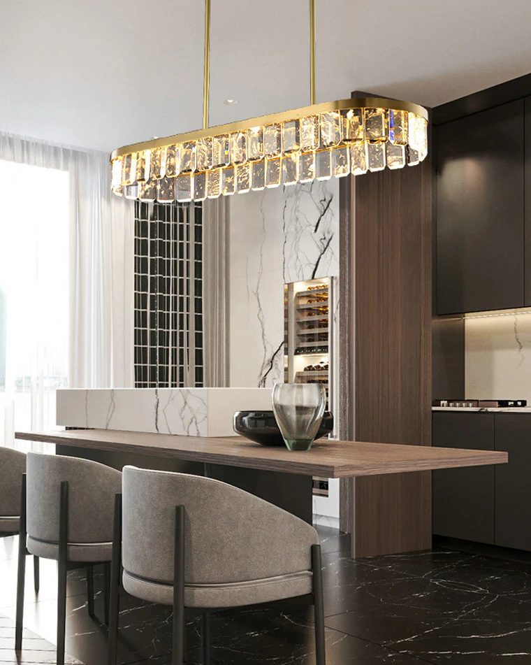 WOMO Linear Crystal Chandelier-WM2540 - Image 7